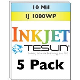 Inkjet Teslin Synthetic Paper - 5 Sheets