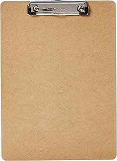 Amazon Basics Hardboard Clipboard - 30-Pack