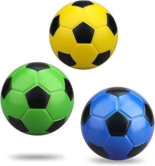 – 13CM Foam Mini Soccer Balls for Kid Toddler, Soft Squishy Football PU Ball Toy for Goal Set, Indoor Outdoor Sport Gift Christmas Stuffer for Girls Boy