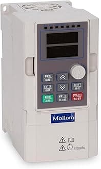 MOLLOM VFD 4KW 5HP 16A 220V Single or Three Phase Input to 3 Phase 0-3000 Hz Output Variable Frequency Drive Control Inverter for Spindle Motor CNC Speed Control