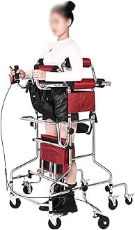 Walker for Seniors, Hemiplegia Rehabilitation Standing Frame Adult Walking Aid The Disabled, Medical with Adjustable Height, Suitable People of 59~71 inch, With Handbrake