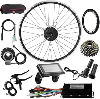 48V 500W Rear wheel Electric Bikes Conversion Kit Hub Motor, Electric Bicycle Motor,E-bike Cycling Hub with Controller, Bike Bicycle Conversion Tool Kit 7-speed Cassette,SW900 Screen