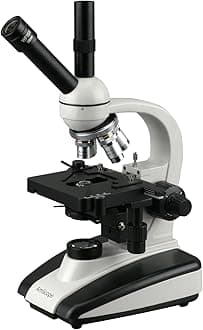 AmScope 40X-1000X LED Dual View Compound Microscope with 3D Stage & Reversed Nosepiece